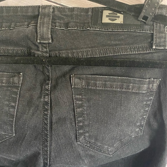 Harley-Davidson Black Denim Pants - Picture 6 of 11